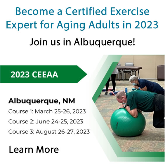 Certified Exercise Expert for Aging Adults